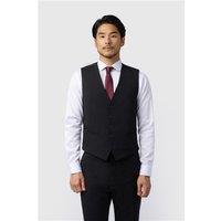 Limehaus Regular Fit Black Stretch Waistcoat