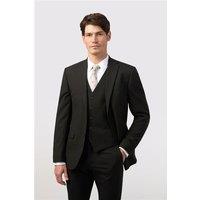 Limehaus Tailored Fit Black Stretch Men's Suit Jacket