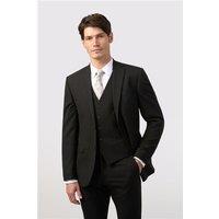 Limehaus Tailored Fit Black Stretch Men's Suit Jacket