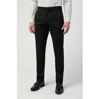 Limehaus Tailored Fit Black Stretch Men's Trousers