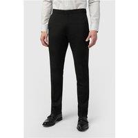 Limehaus Tailored Fit Black Stretch Men's Trousers
