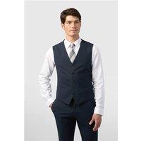 Limehaus Slim Fit Navy Blue Stretch Waistcoat