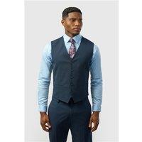 Limehaus Slim Fit Navy Blue Stretch Waistcoat