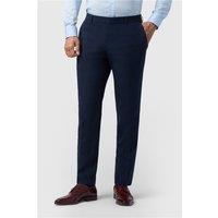 Limehaus Regular Fit Navy Blue Stretch Men's Trousers