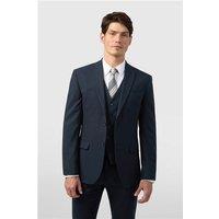 Limehaus Tailored Fit Navy Blue Stretch Men's Suit Jacket