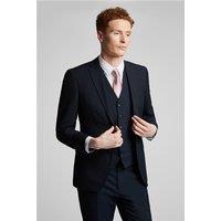 Limehaus Tailored Fit Navy Blue Stretch Men's Suit Jacket