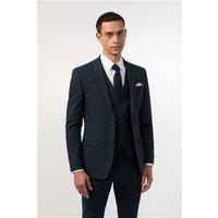 Limehaus Skinny Fit Navy Blue Stretch Men's Suit Jacket