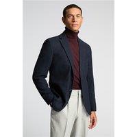 Melka Navy Blue Mens Slim Fit Casual Formal Blazer