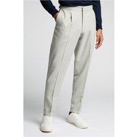 Melka Grey Flannel Men's Trousers With Turn Up