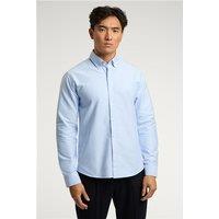 Melka Blue Mens Oxford Regular Fit Shirt, Long Sleeve