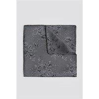 Limehaus Grey Abloom Pocket Square by Suit Direct