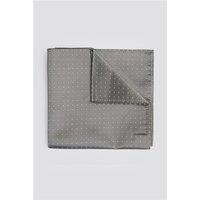 Limehaus Grey Pindot Pocket Square by Suit Direct