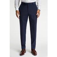 Racing Green Regular Fit Dark Blue Plain Men's Suit Trousers