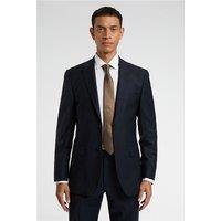 Racing Green Regular Fit Navy Blue Wool Stretch Men's Suit Jacket