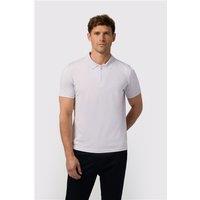 Melka Lilac Quarter Zip Jersey Regular Fit Polo, Egyptian Cotton, Purple