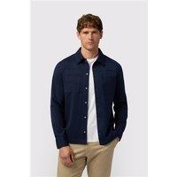 Melka Navy Blue Jersey Overshirt
