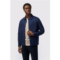 Melka Navy Blue Jersey Overshirt