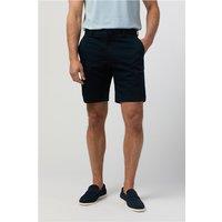 Melka Navy Blue Chino Shorts, Cotton