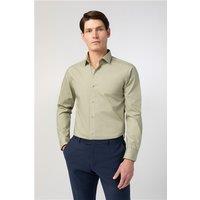Limehaus Green Mens Shirt, Long Sleeve, Slim fit, Stretch Fabric