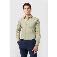 Limehaus Green Mens Shirt, Long Sleeve, Slim fit, Stretch Fabric