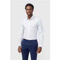 Limehaus White Mens Shirt, Long Sleeve, Slim fit