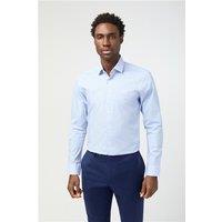 Limehaus White Mens Shirt, Long Sleeve, Slim fit