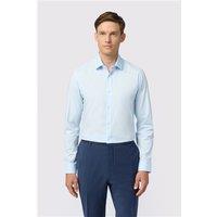Limehaus Blue Mens Shirt, Long Sleeve, Slim fit, Stretch Fabric