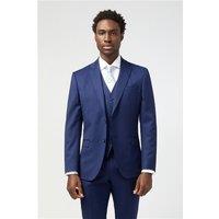 Alexandre Tailored Fit Italian Super 110's Blue Twill Men's Suit Jacket
