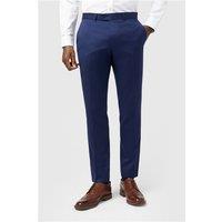 Alexandre Tailored Fit Italian Super 110'S Blue Twill Men's Trousers