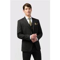 Alexandre Tailored Fit Italian Super 110's Black Twill Men's Suit Jacket