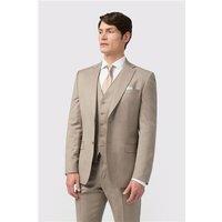 Alexandre Tailored Fit Italian Super 110's Stone Twill Men's Suit Jacket