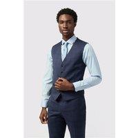 Alexandre Tailored Fit Italian Ink Check Waistcoat