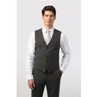Limehaus Regular Fit Charcoal Grey Stretch Waistcoat