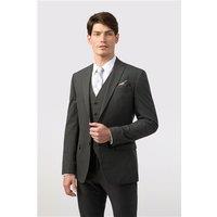 Limehaus Tailored Fit Charcoal Grey Stretch Men's Suit Jacket