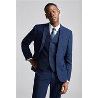 Limehaus Tailored Fit Blue Stretch Men's Suit Jacket