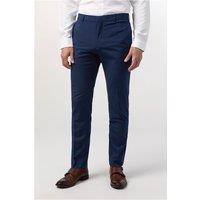 Limehaus Tailored Fit Blue Stretch Men's Trousers