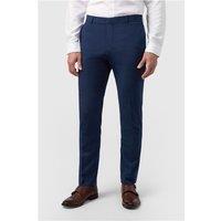 Limehaus Tailored Fit Blue Stretch Men's Trousers