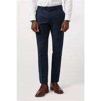 Alexandre Tailored Fit Navy Blue Texture Men's Trousers