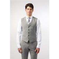 Alexandre Tailored Fit Cool Grey Texture Waistcoat