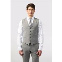 Alexandre Tailored Fit Cool Grey Texture Waistcoat