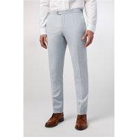 Alexandre Tailored Fit Soft Blue Linen Men's Trousers
