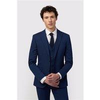 Limehaus Skinny Fit Blue Stretch Men's Suit Jacket