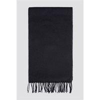 Abraham Moon and Sons Bronte by Moon Merino Wool Navy Blue Scarf by Suit Direct