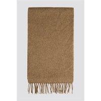 Abraham Moon and Sons Bronte by Moon Merino Wool Camel Scarf by Suit Direct