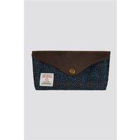 Sophos Harris Tweed Navy Blue Glasses Case