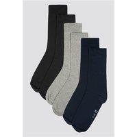 Limehaus Black, Navy & Grey Socks Pack of 3 by Suit Direct