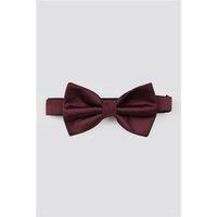 Limehaus Burgundy Satin Bow Tie Red by Suit Direct