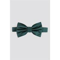 Limehaus Emerald Satin Bow Tie Green by Suit Direct