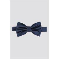 Limehaus Navy Blue Satin Bow Tie Navy Blue