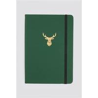 Green Men's Suit Jacket Direct Stag Embossed A5 Notebook by Suit Direct